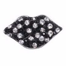 HOT LIPS Black White Snap
