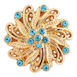 CAROUSEL Turquoise YG Snap