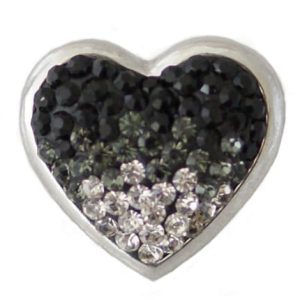 HEART SHIMMER Black Snap